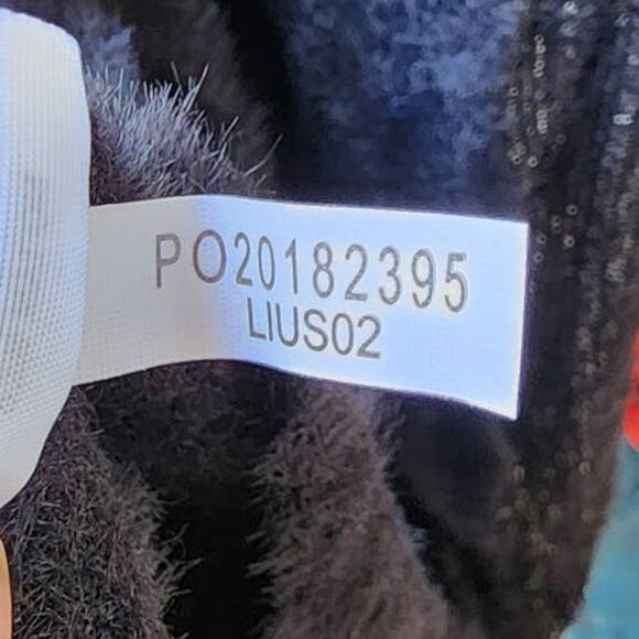 Stella & Dot Metallic Multi-Way Snap Scarf Black & Gray - Picture 6 of 11